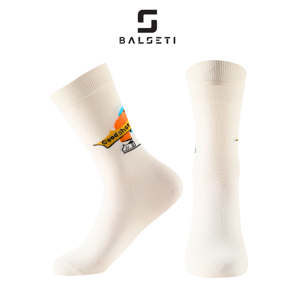 calcetines estampados originales blancos