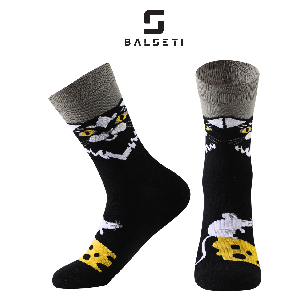 calcetines estampados originales gato