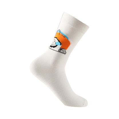 Calcetines de caña alta tipo casual talla 40 a 45 modelo "Cats & Carrots"