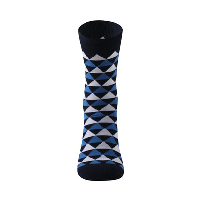 Calcetines caña alta tipo casual talla de la 40 a la 45 modelo "Black & Blue"