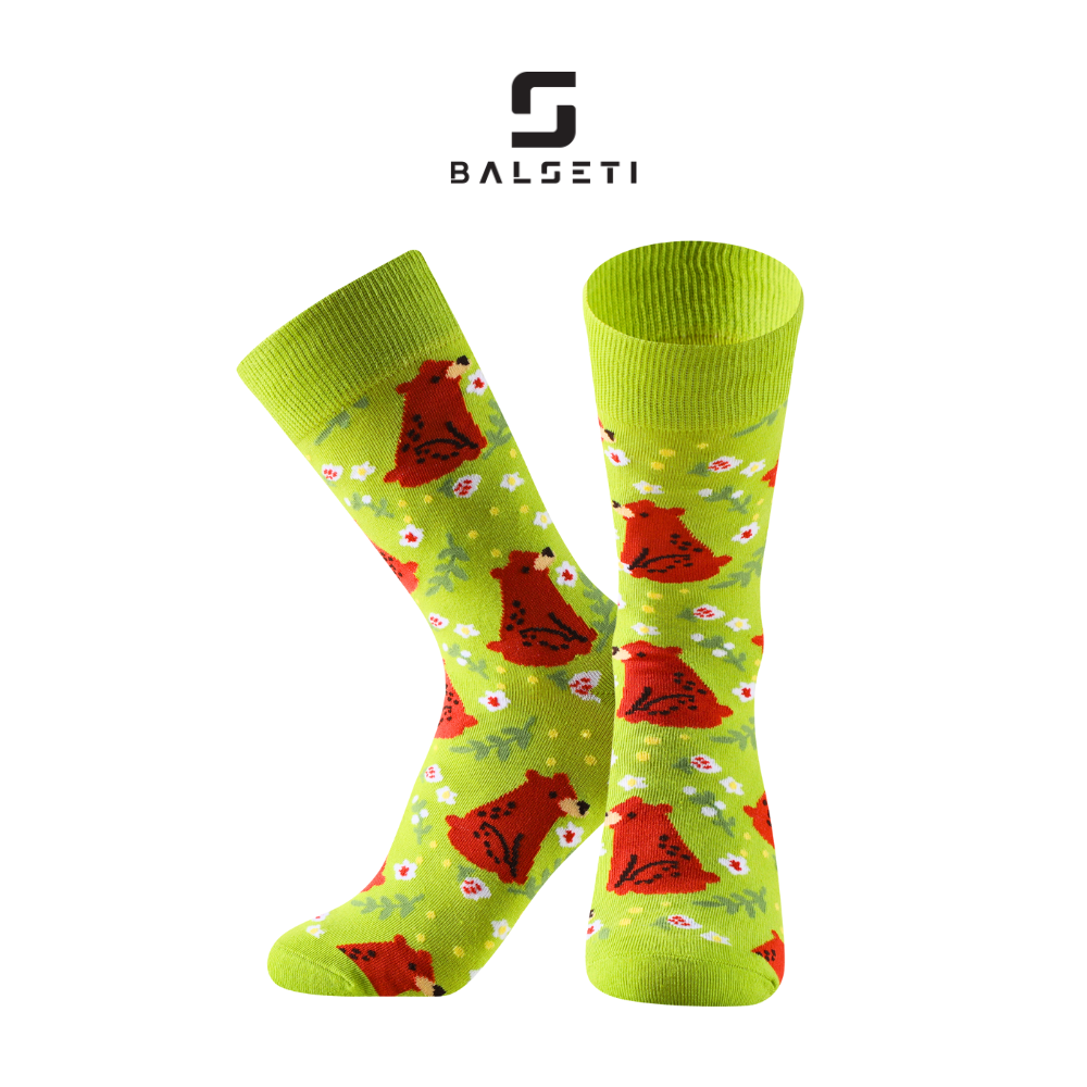 calcetines de algodón estampado osos