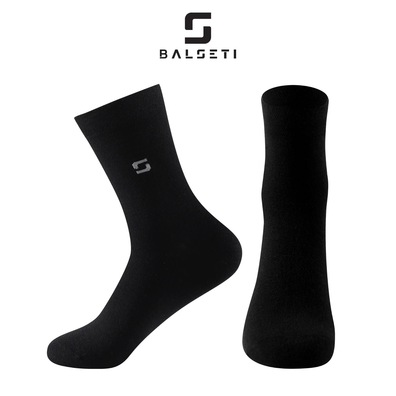 Calcetines media caña formales y básicos negros