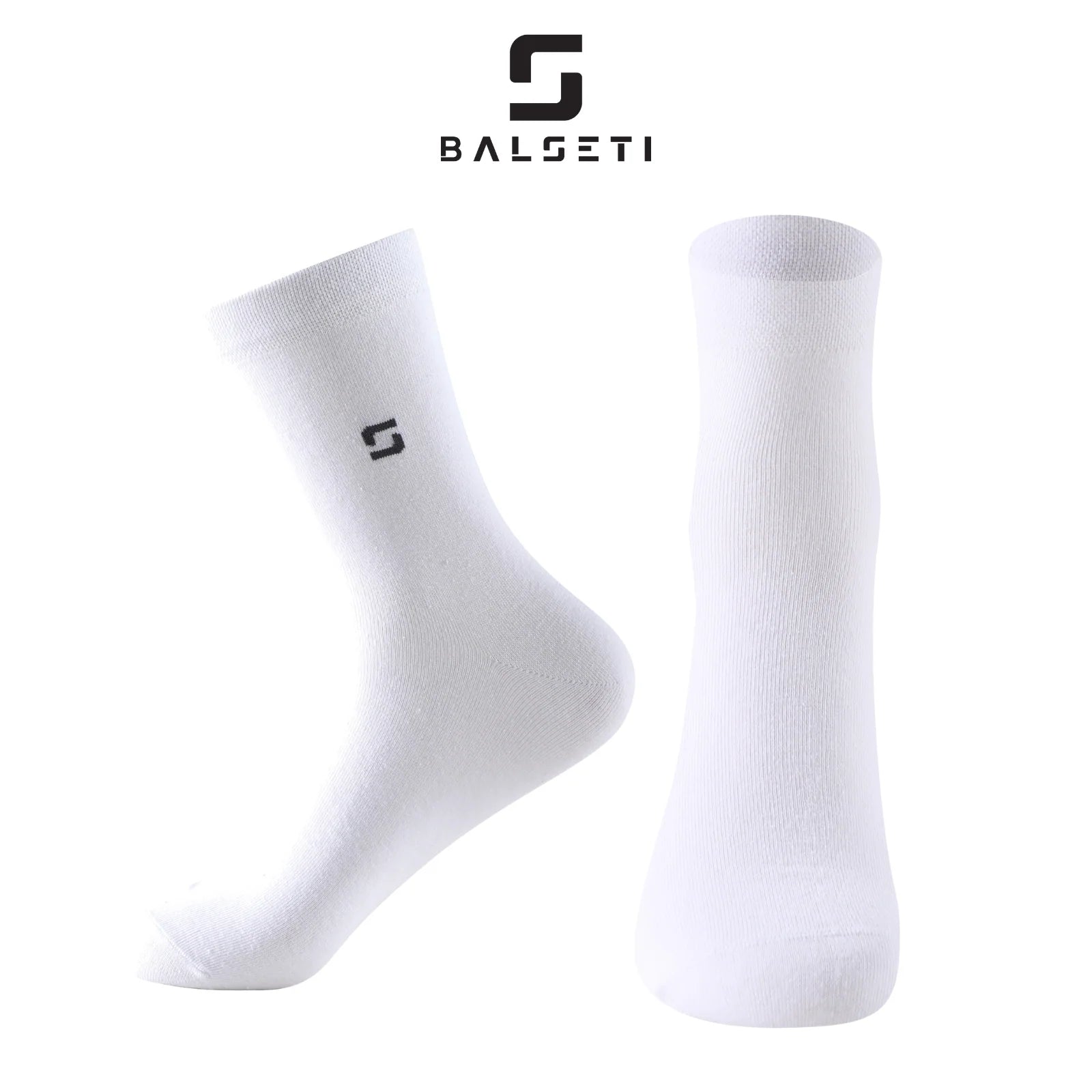 Calcetines media caña formales y básicos blancos