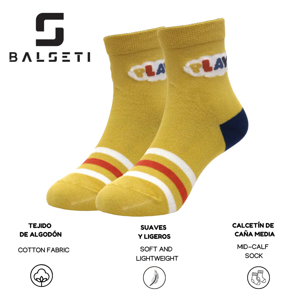 Calcetines para niños divertidos y con rayas de colores