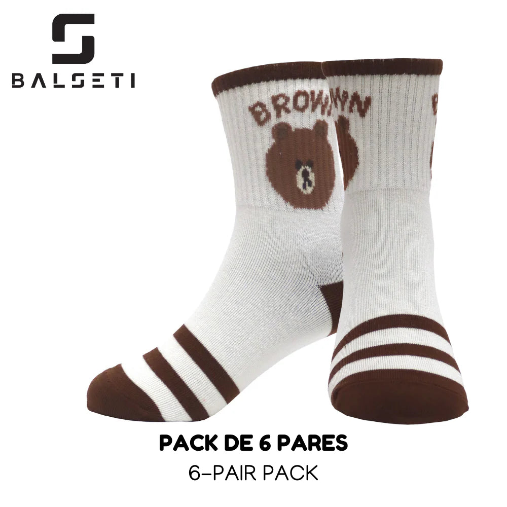 Calcetines para niños divertidos y con osos de colores