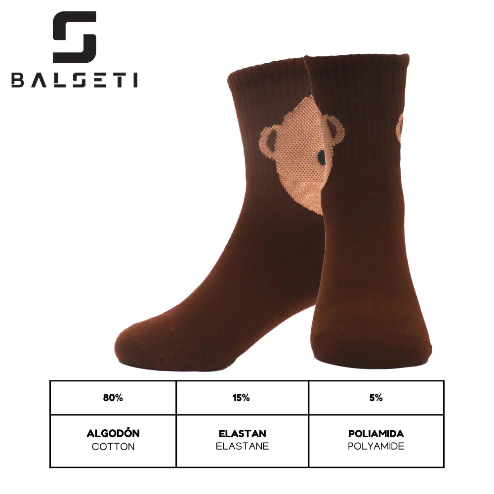 Calcetines para niños divertidos y con osos de colores