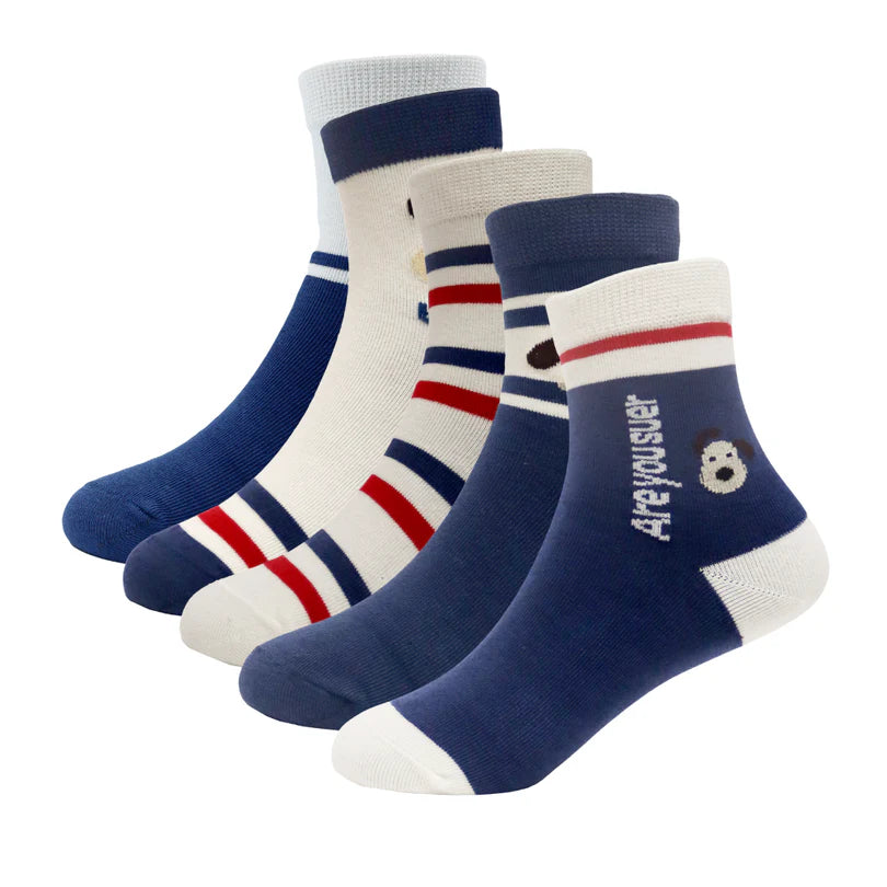 Calcetines para niños divertidos y con rayas de colores