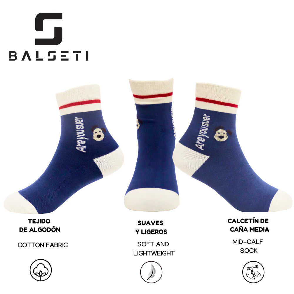 Calcetines para niños divertidos y con rayas de colores