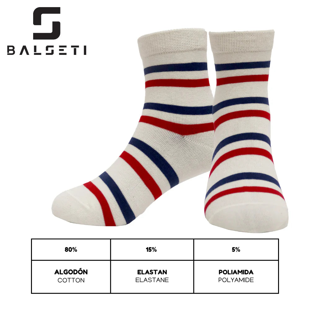 Calcetines para niños divertidos y con rayas de colores