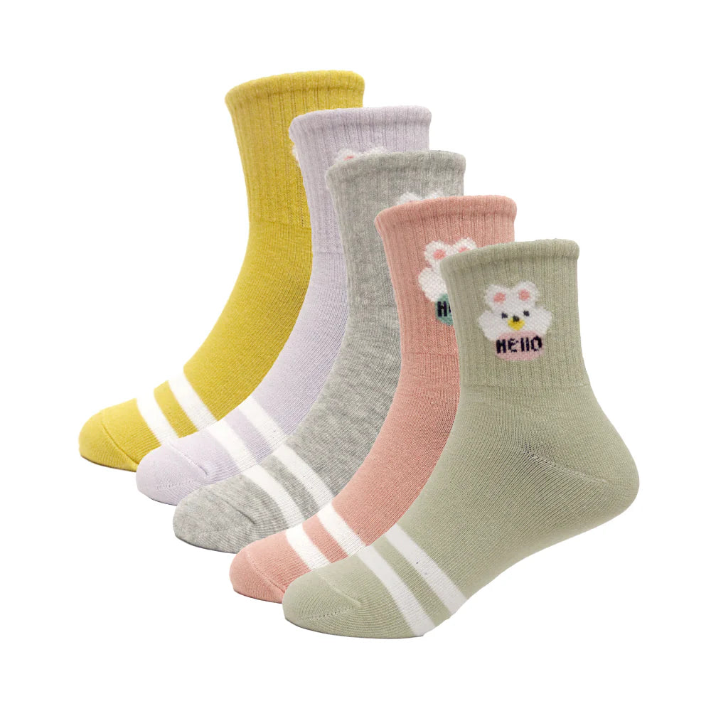 Calcetines para niños divertidos y con rayas de colores