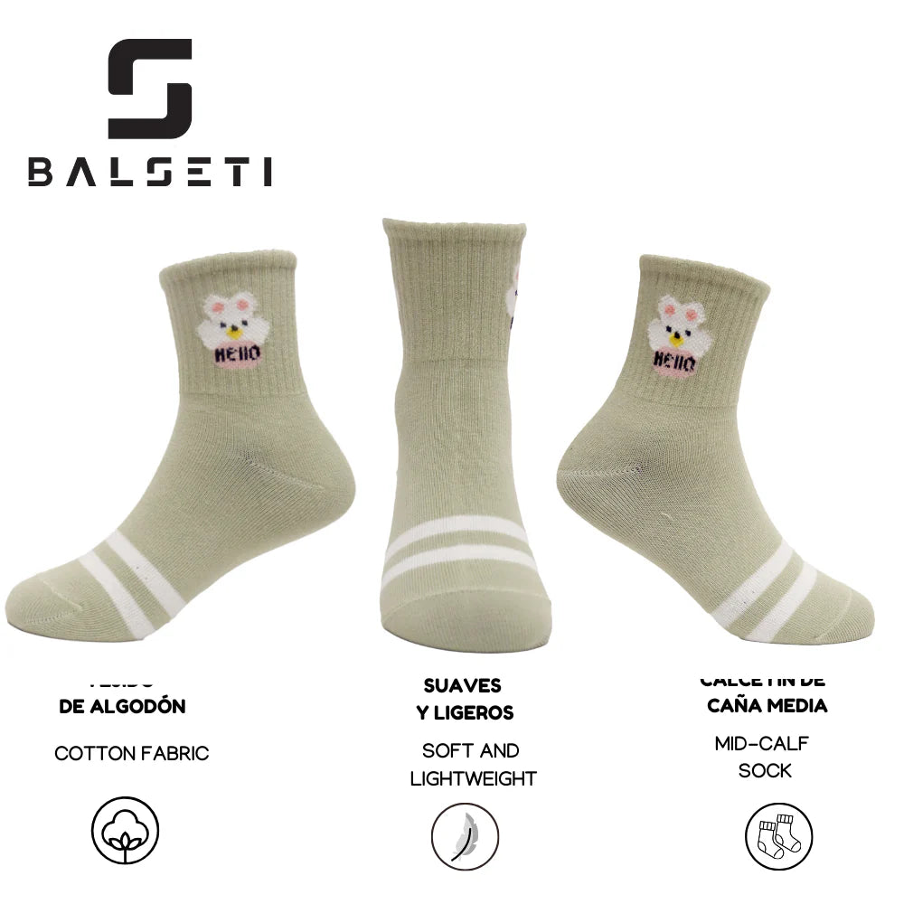Calcetines para niños divertidos y con rayas de colores
