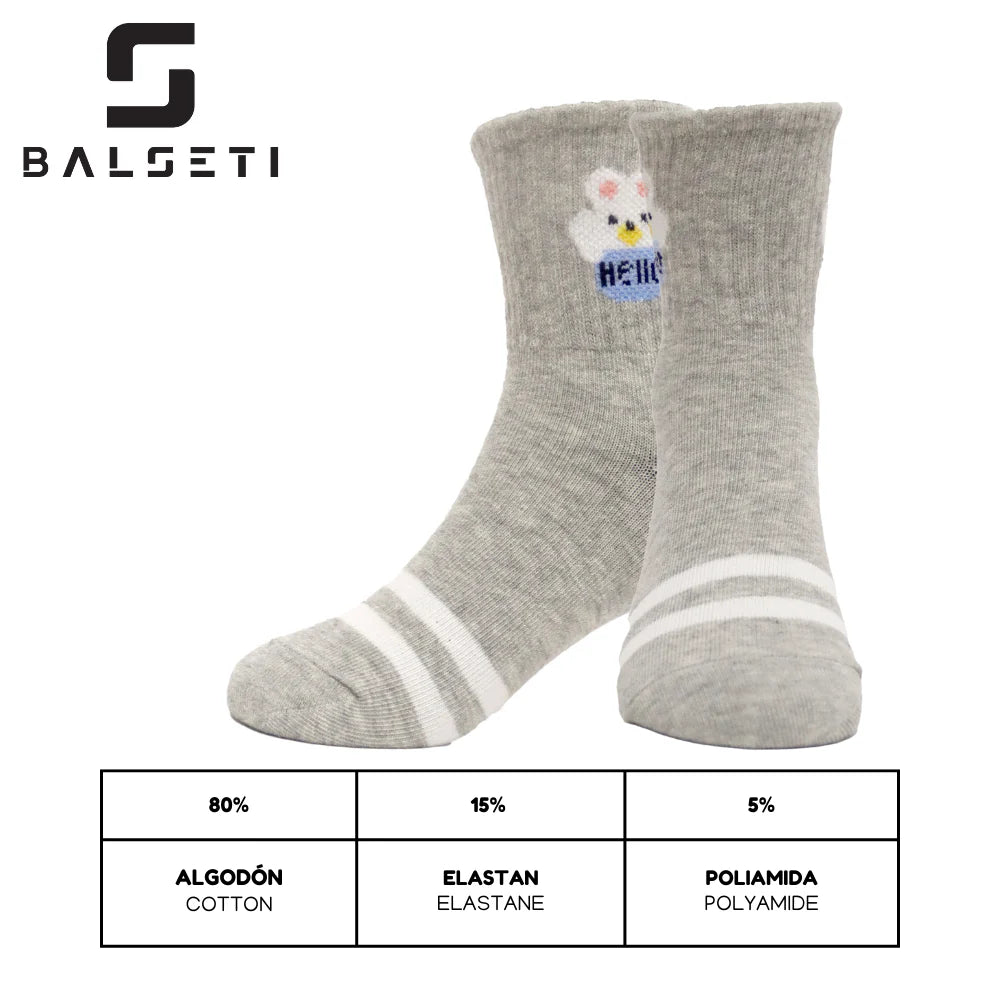 Calcetines para niños divertidos y con rayas de colores