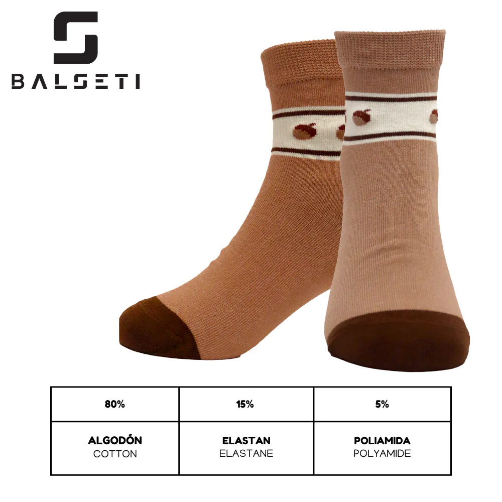 Calcetines con estampados divertidos y rayas