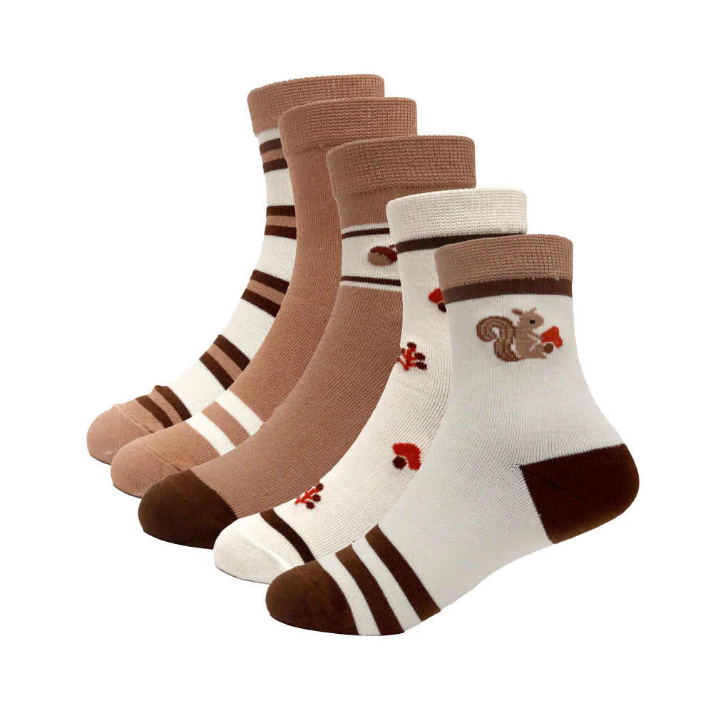 Calcetines con estampados divertidos y rayas