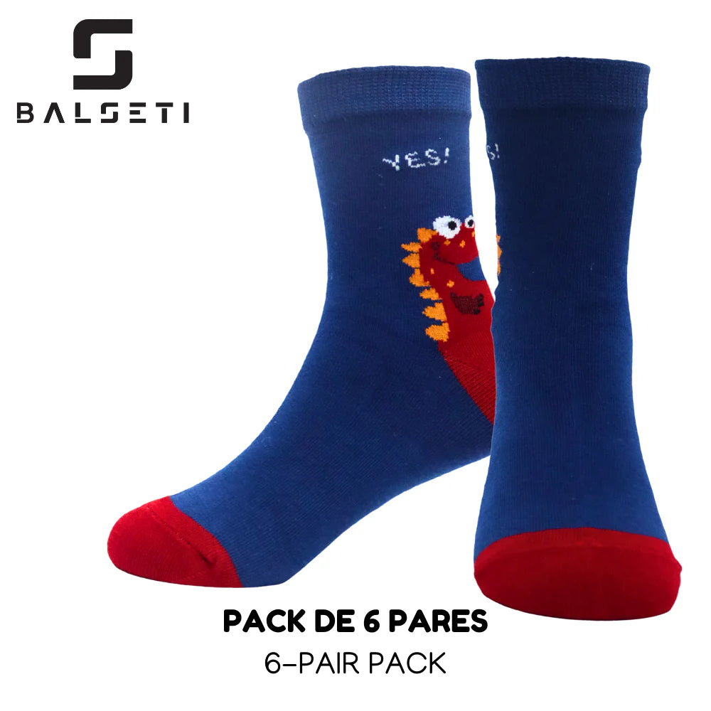 Calcetines para niños con estampados divertidos de colores