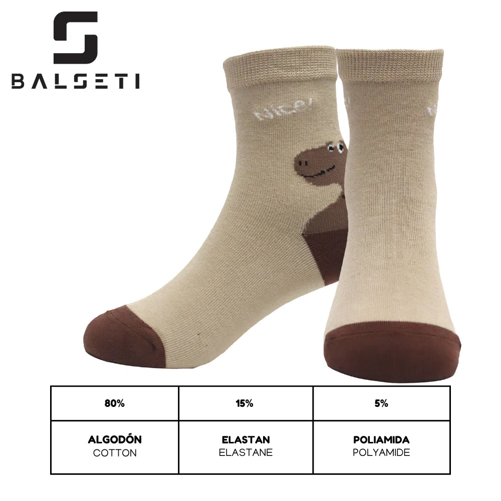 Calcetines para niños con estampados divertidos de colores