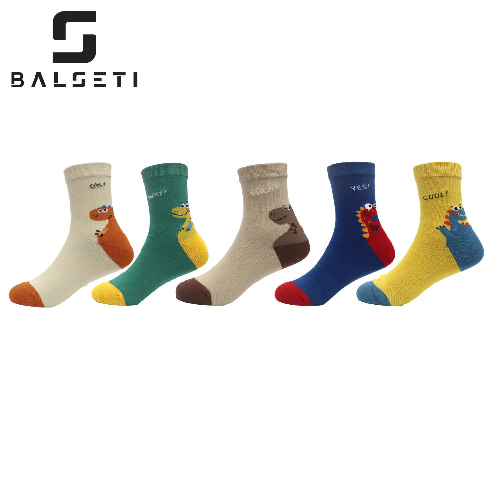 Calcetines para niños con estampados divertidos de colores