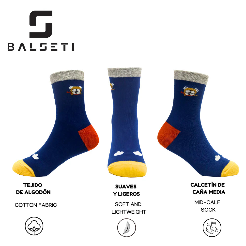 Calcetines para niños y niñas con estampados divertidos y originales.