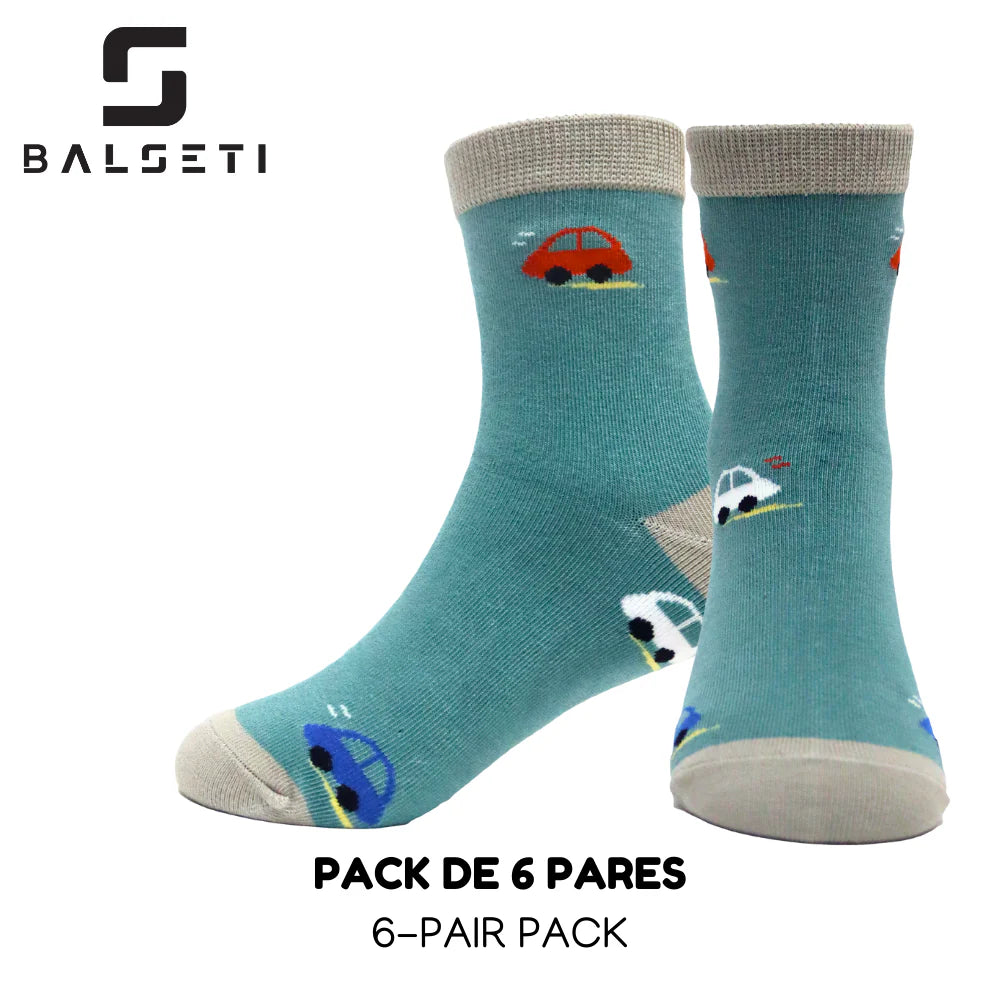 Calcetines para niños divertidos y con rayas de colores