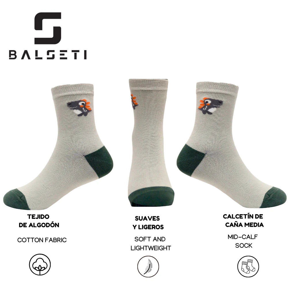 Calcetines para niños con estampados divertidos de colores