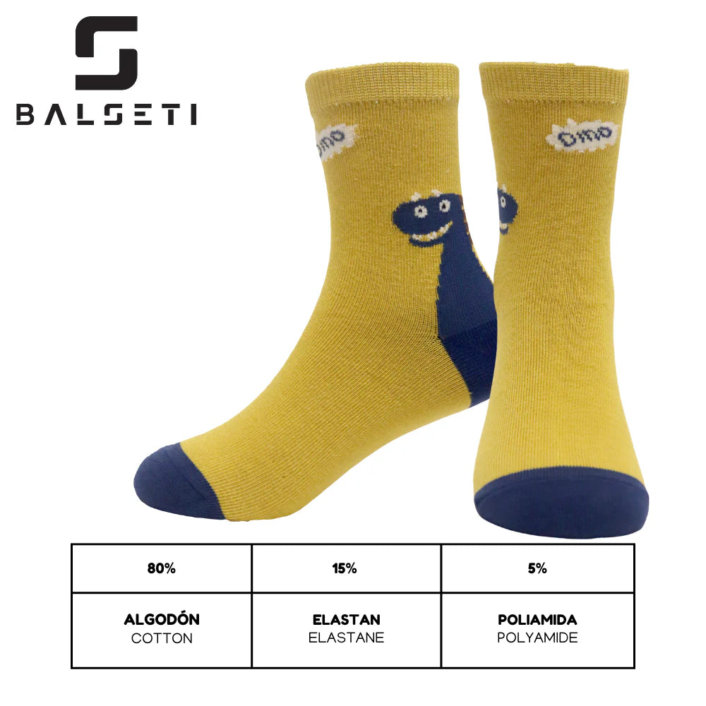 Calcetines para niños con estampados divertidos de colores