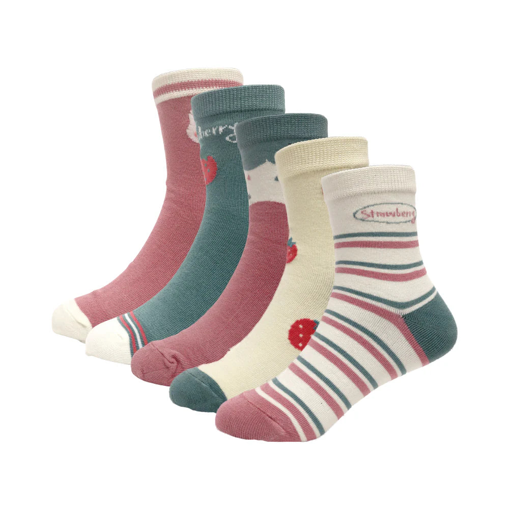 Calcetines para niños divertidos y con rayas de colores