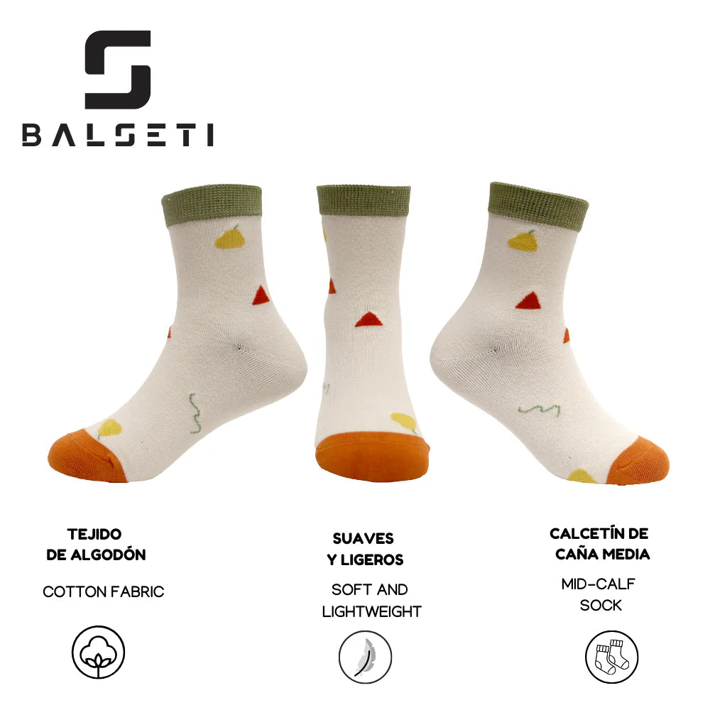 Calcetines para niños divertidos y con rayas de colores