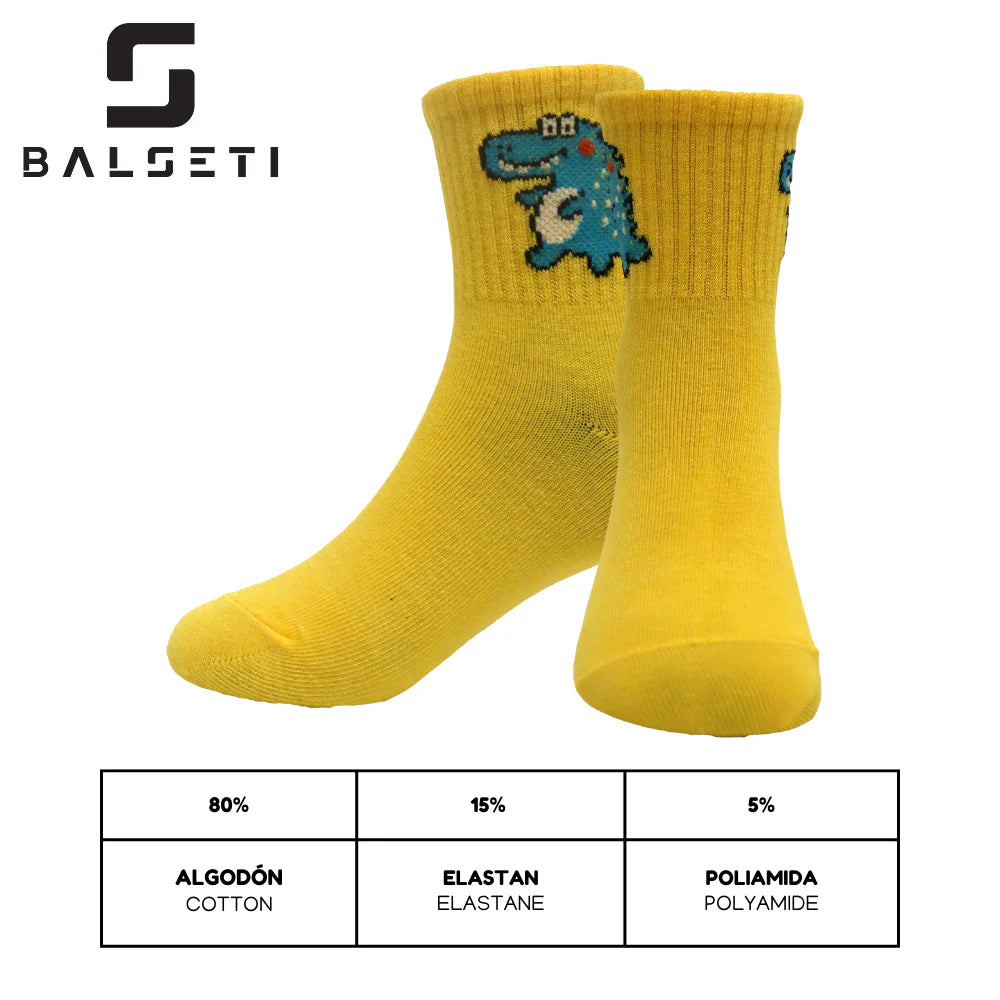 Calcetines para niños y niñas con estampados dinosaurios