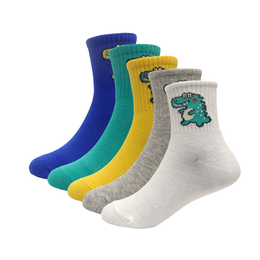 Calcetines para niños y niñas con estampados dinosaurios
