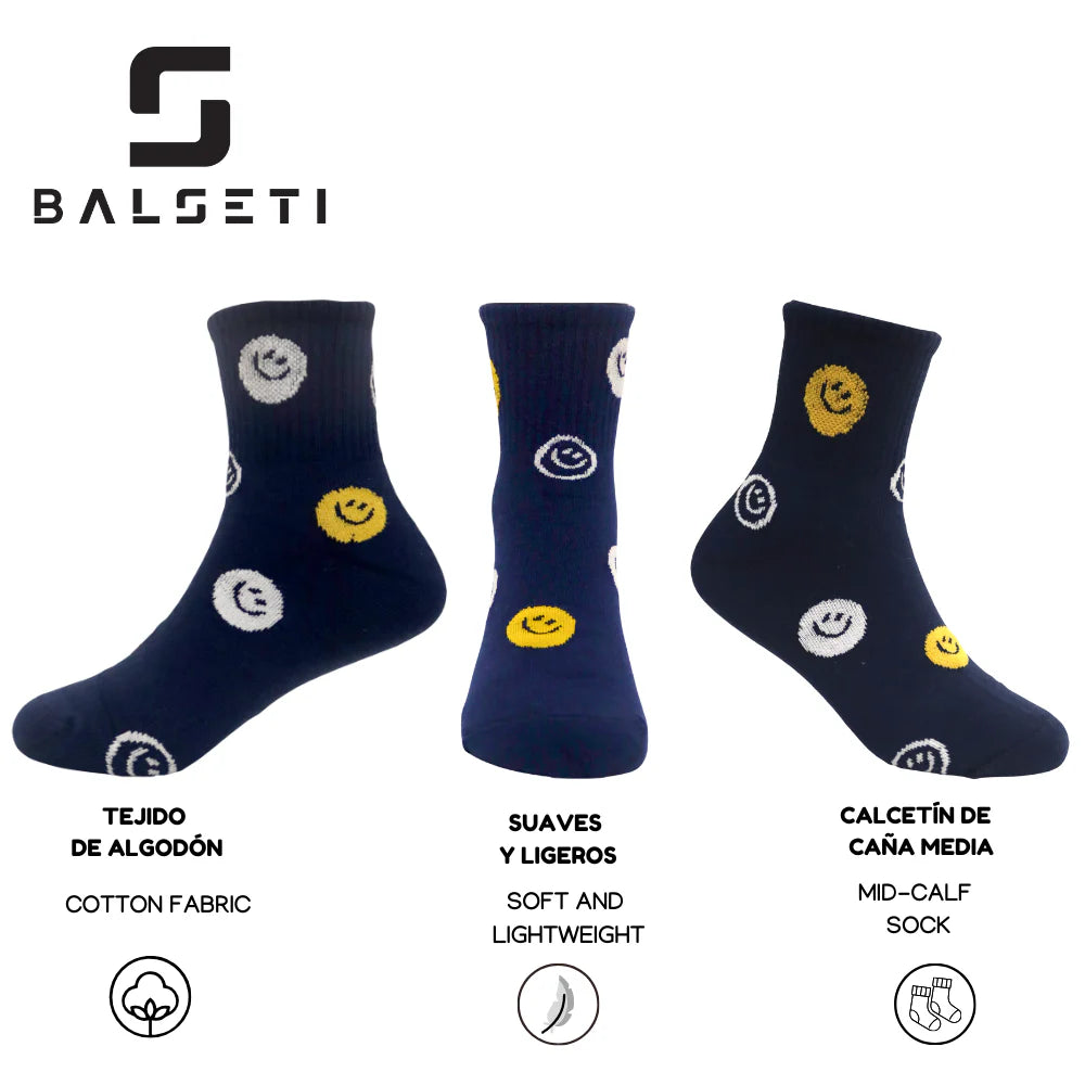 Calcetines para niños divertidos y con rayas de colores