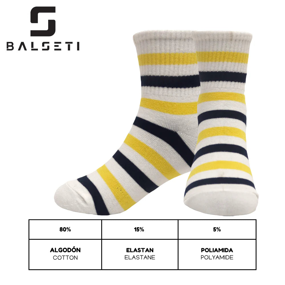 Calcetines para niños divertidos y con rayas de colores