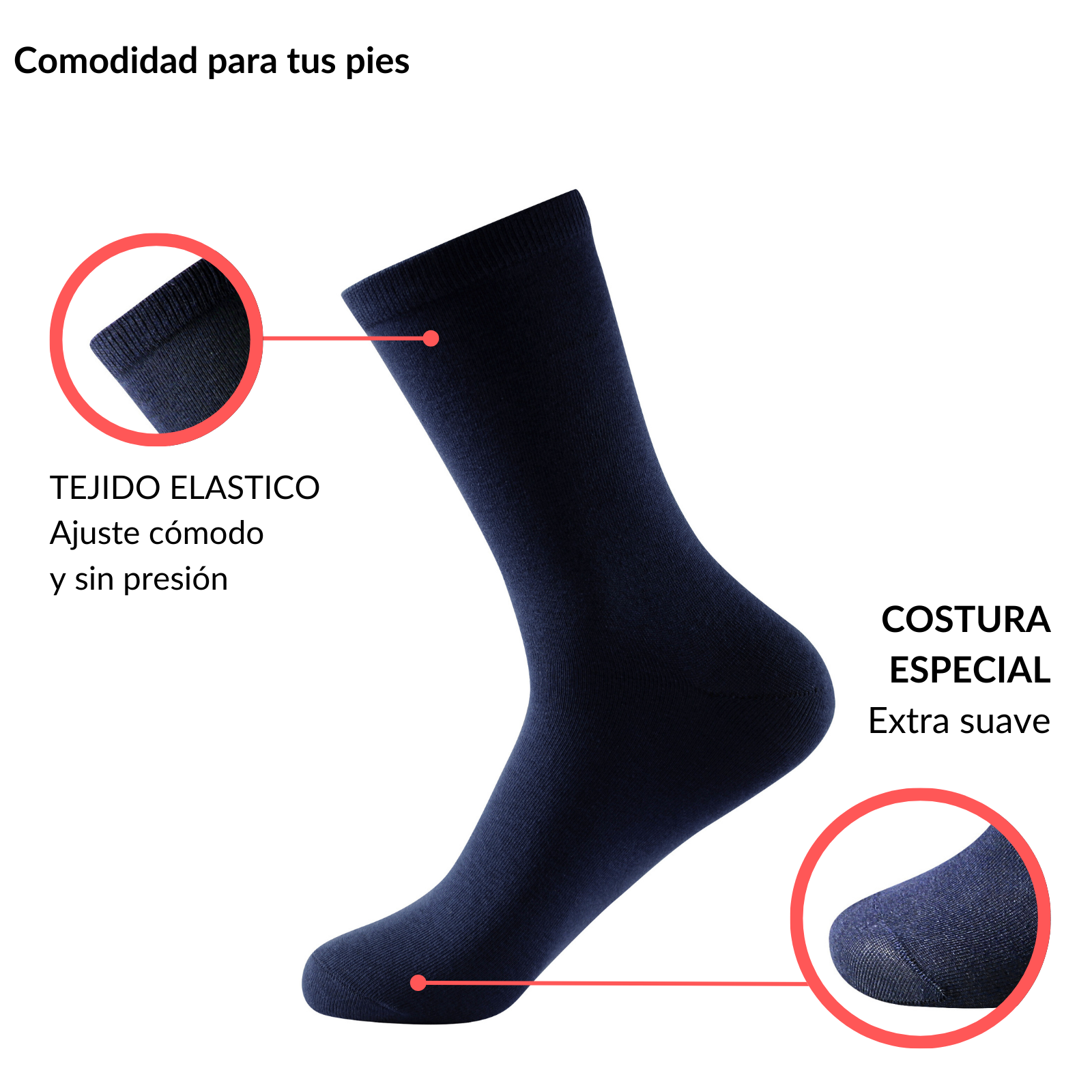 Calcetines Bajos Lisos Clásicos Unisex