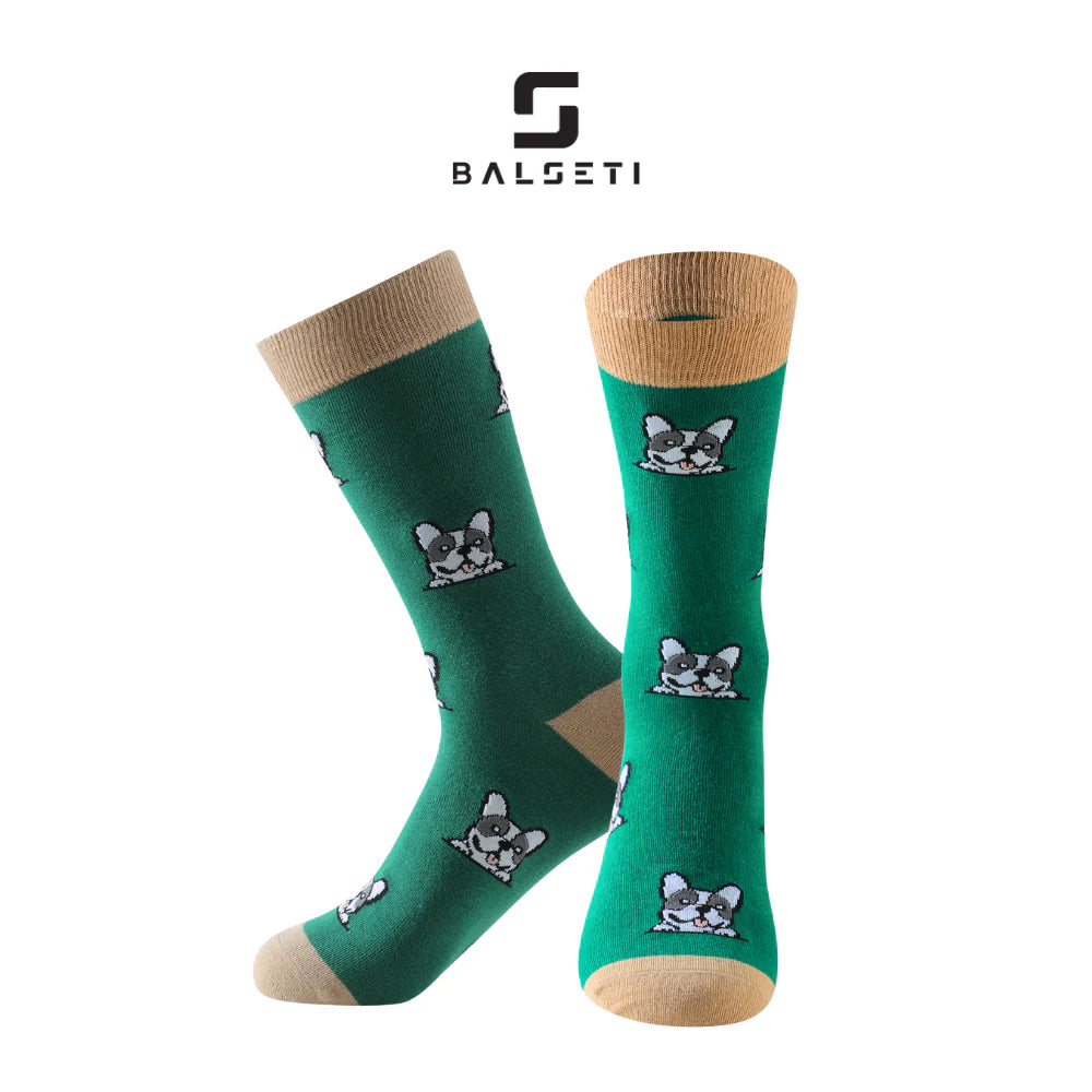 Calcetines Mujer con Colores y Estampados Divertidos de Perros