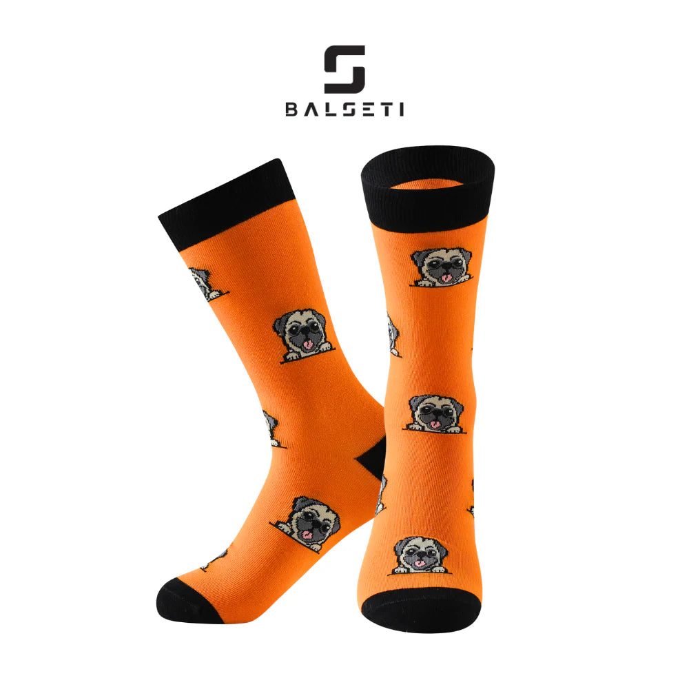 Calcetines Mujer con Colores y Estampados Divertidos de Perros