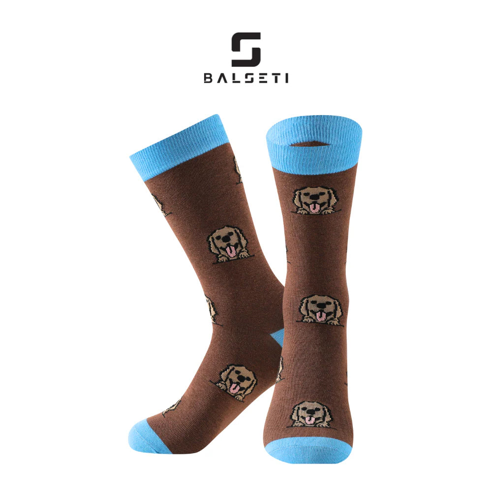 Calcetines Mujer con Colores y Estampados Divertidos de Perros