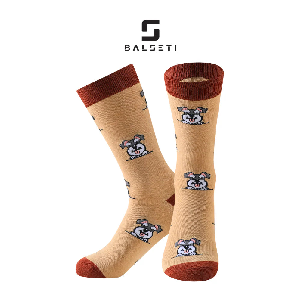 Calcetines Mujer con Colores y Estampados Divertidos de Perros