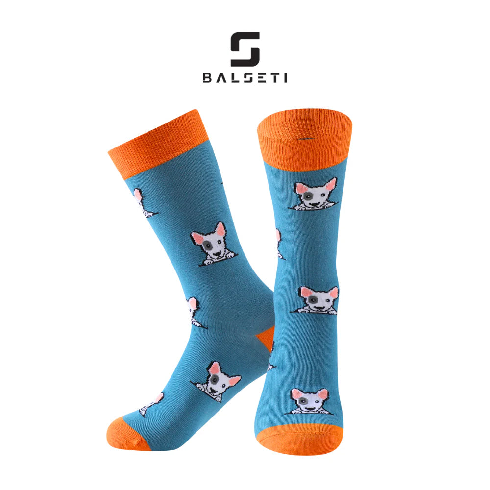 Calcetines Mujer con Colores y Estampados Divertidos de Perros