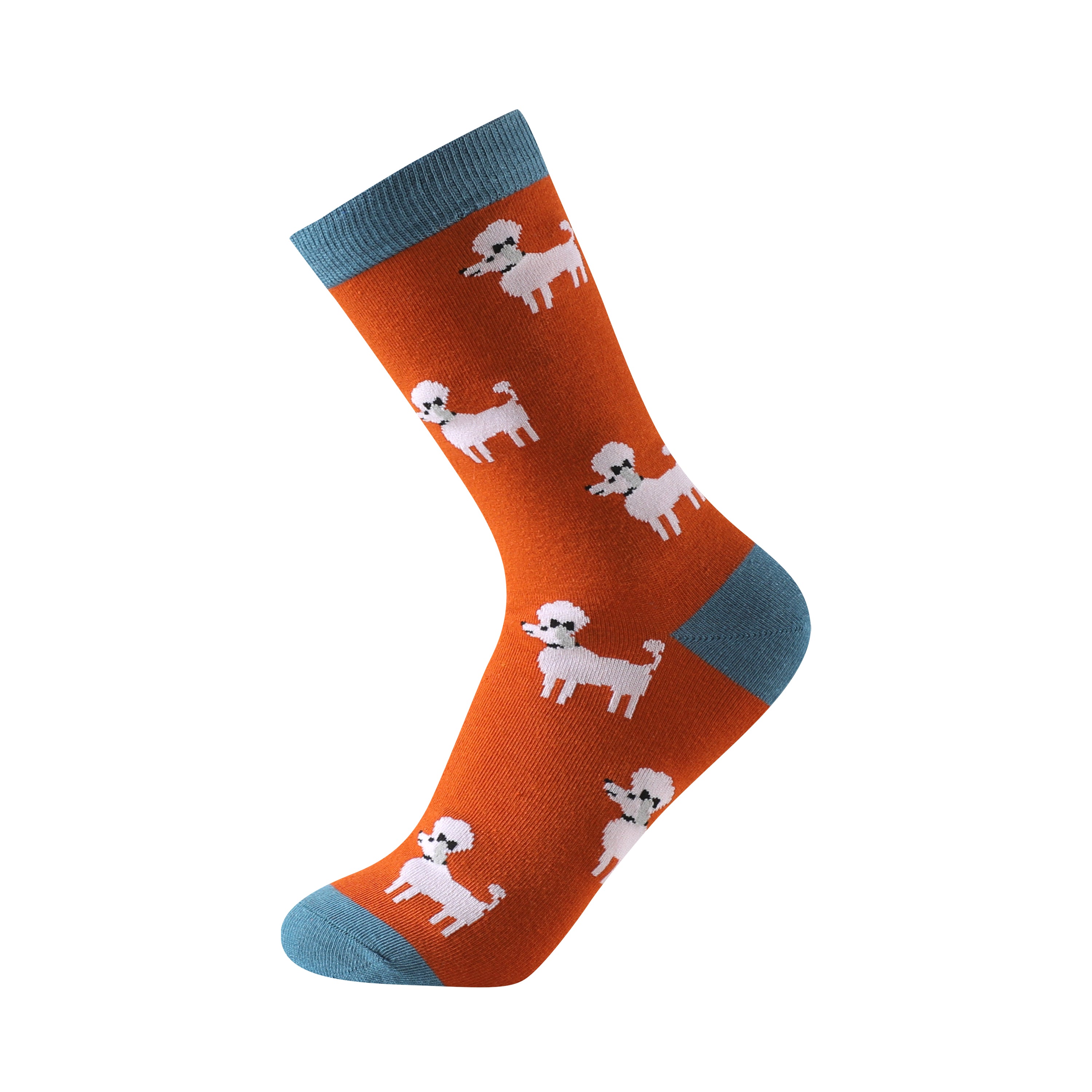 Calcetines multicolores de perritos