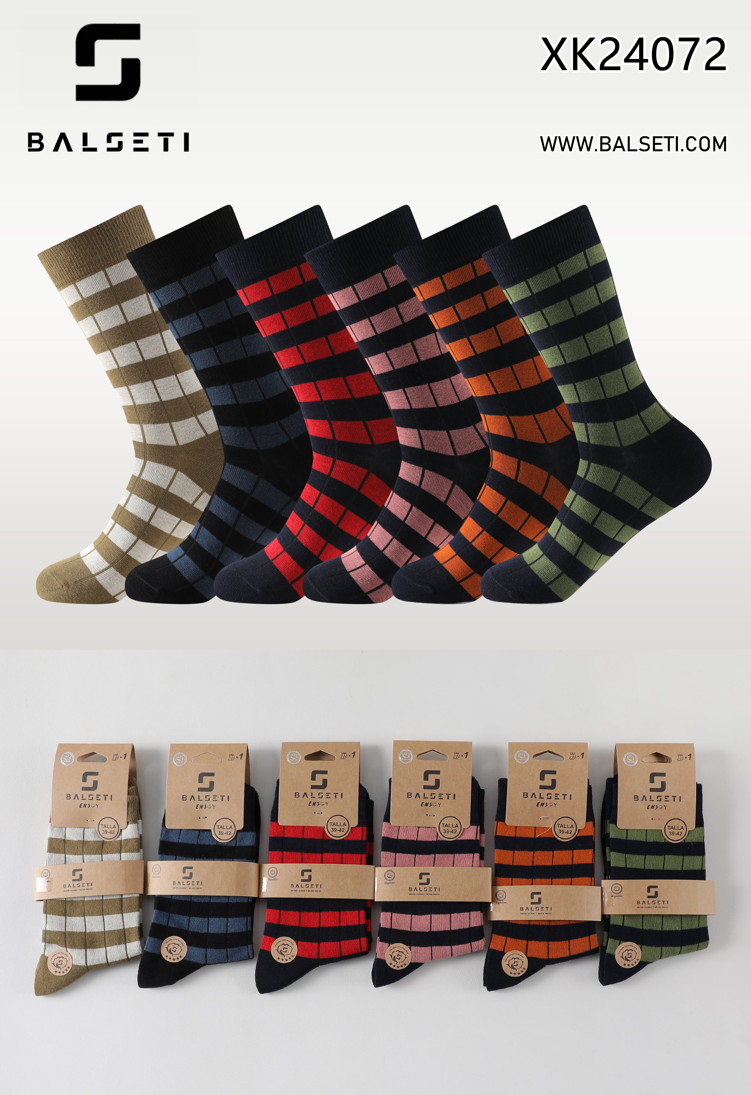 Calcetines Unisex con rayas de colores