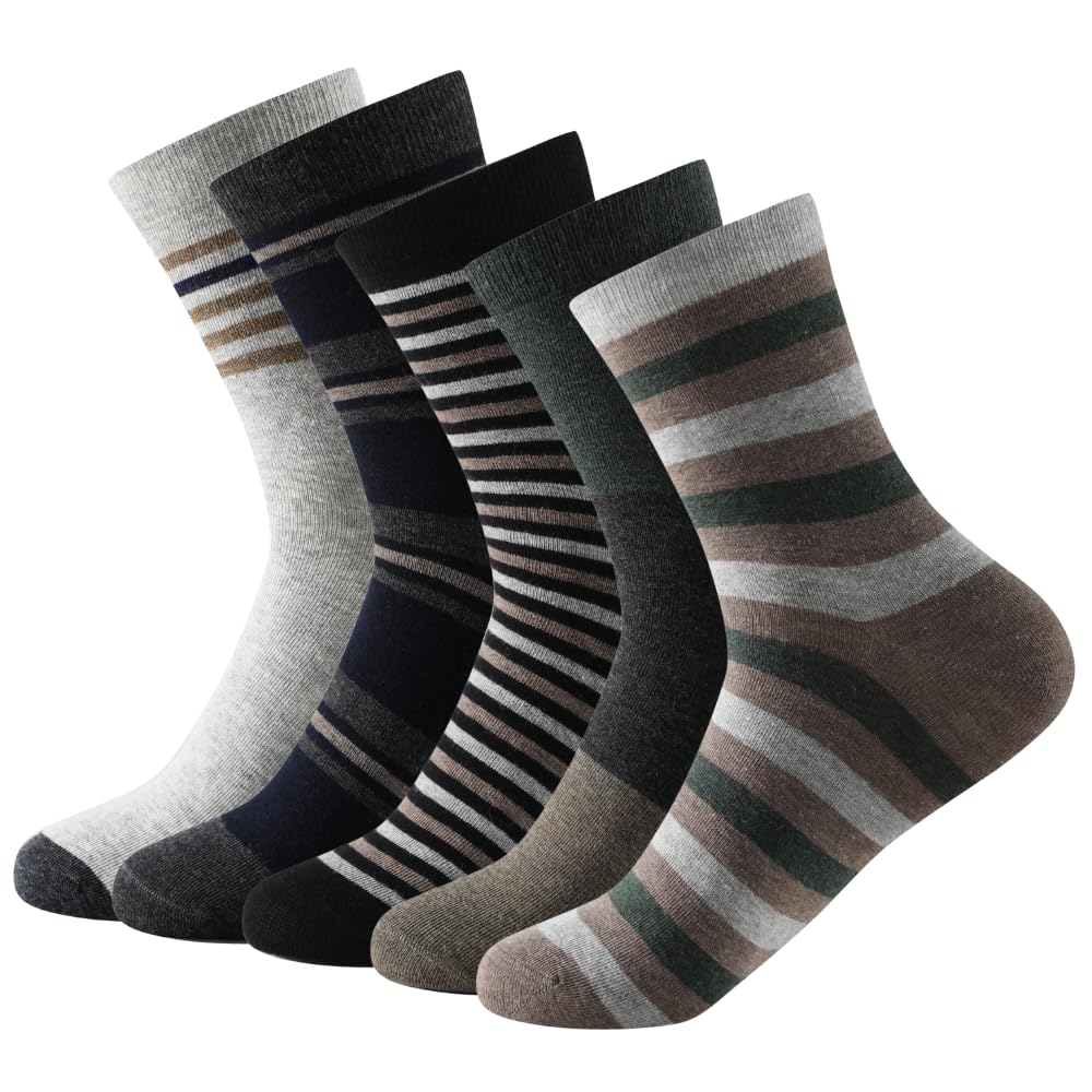 Calcetines media caña formales y básicos de rayas