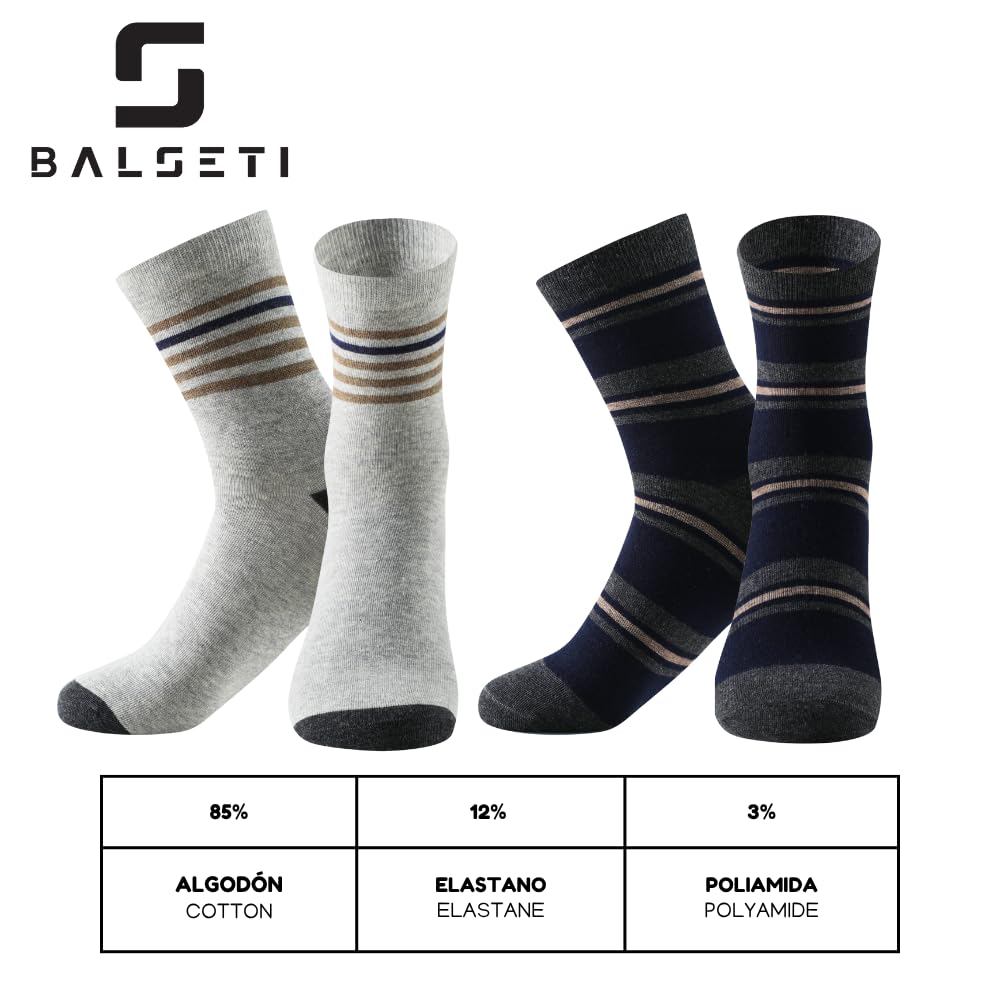 Calcetines media caña formales y básicos de rayas