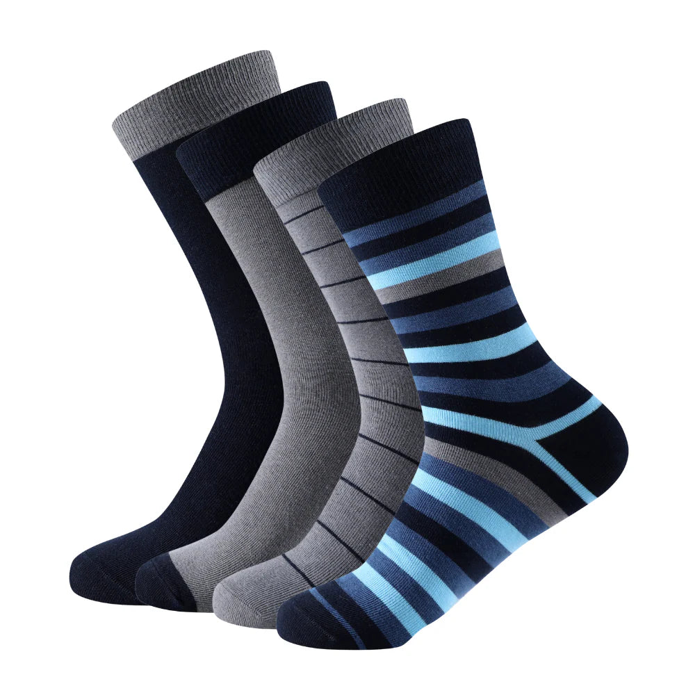 Calcetines media caña formales y básicos de Rayas