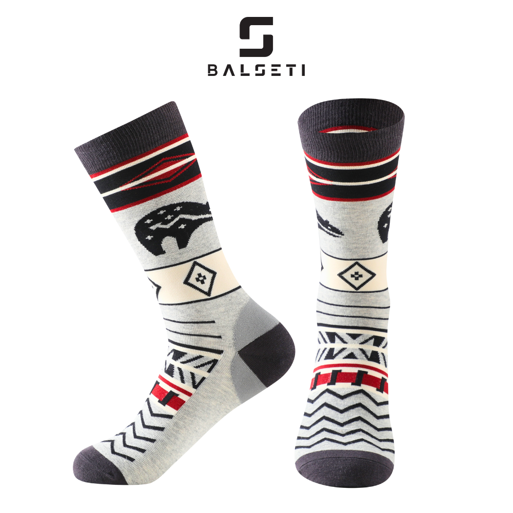 Calcetines caña media, modelo "Tribe". Talla 35-47. Pack surtido 6/u.