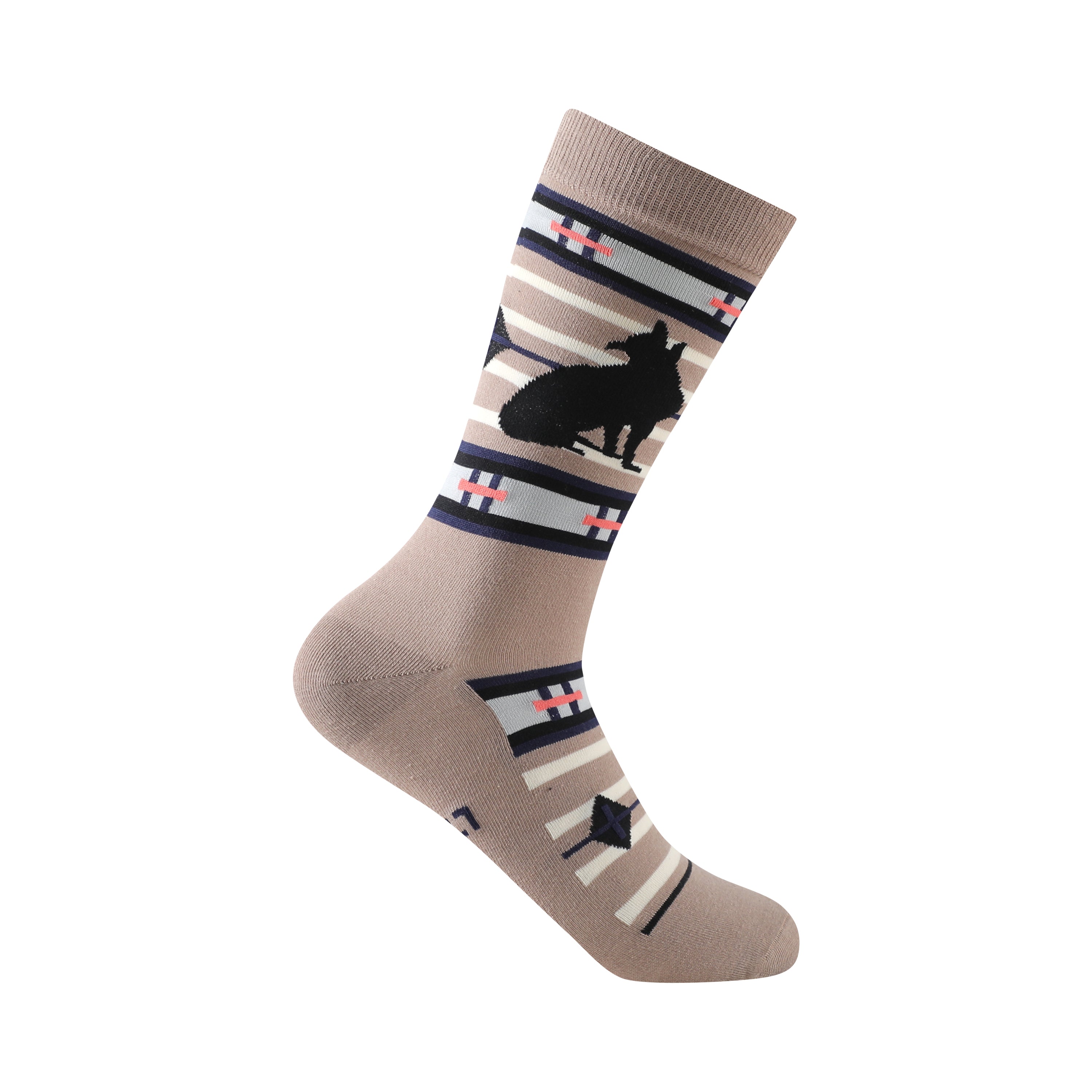 Calcetines Unisex con Estampados Divertidos y Rayas de Colores