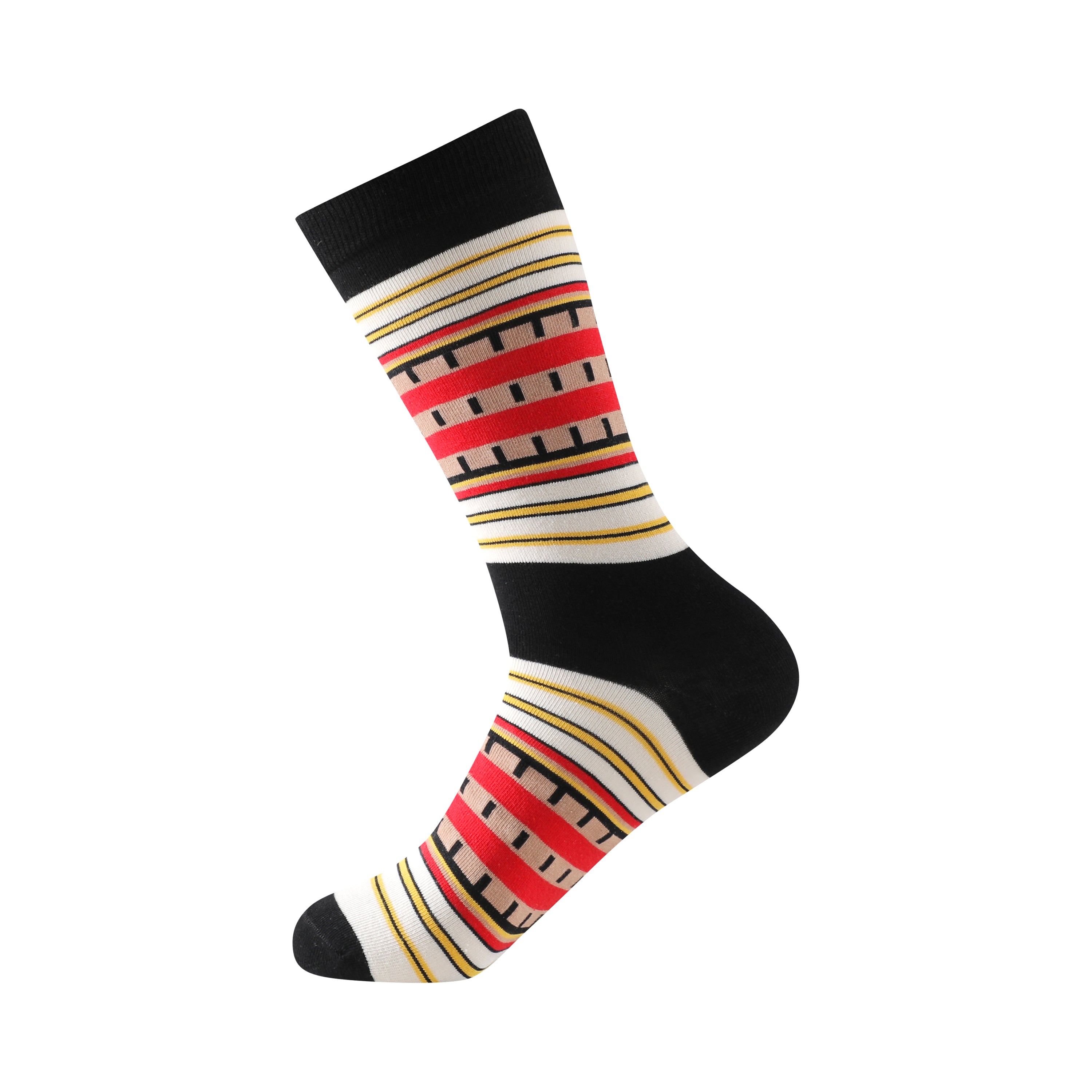 Calcetines Unisex con Estampados Divertidos y Rayas de Colores