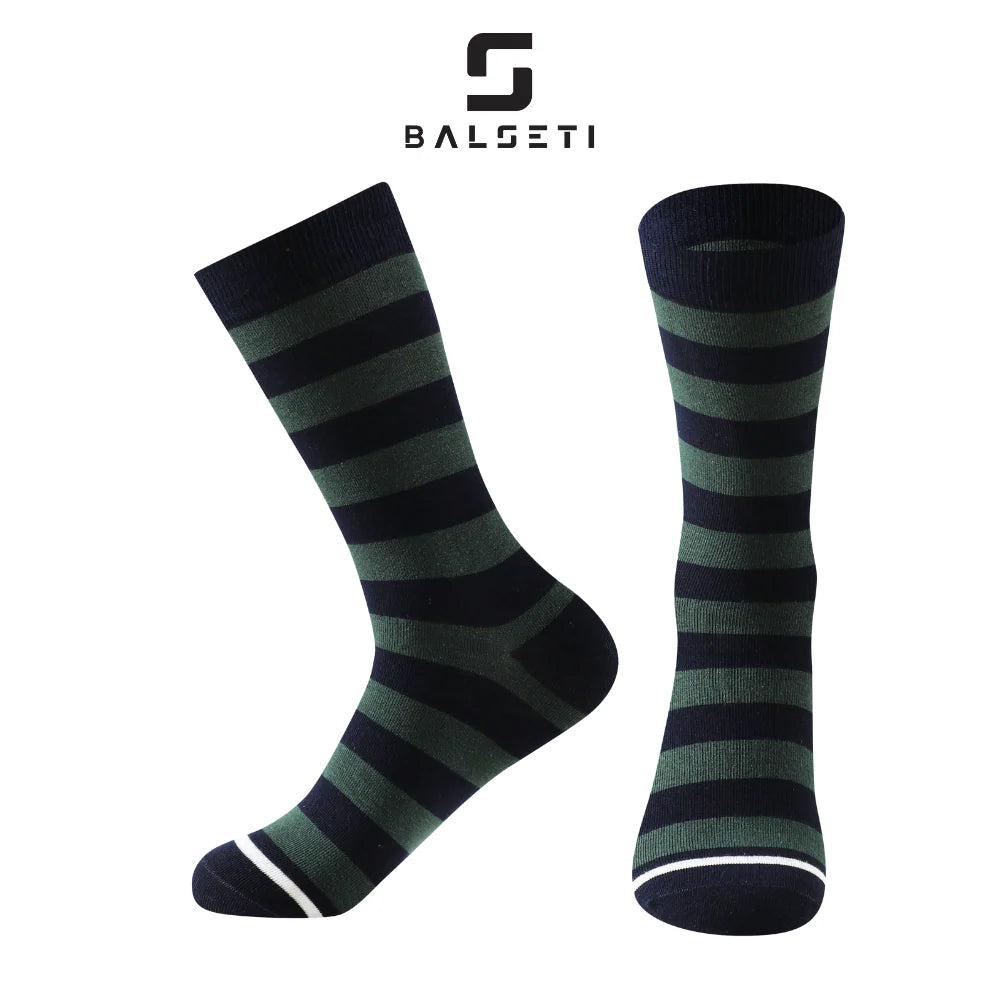 Calcetines media caña formales y básicos de rayas