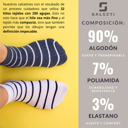 Calcetines estampados invisibles unisex modelo "Cuquis" talla única para las tallas de la 35 a la 41