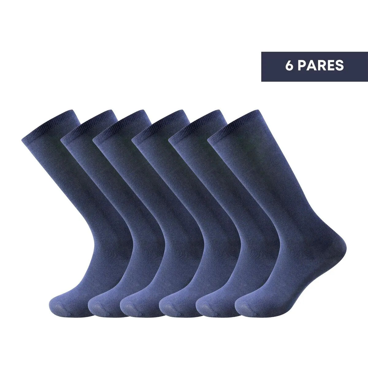 Calcetines caña alta para uniforme escolar y negocios