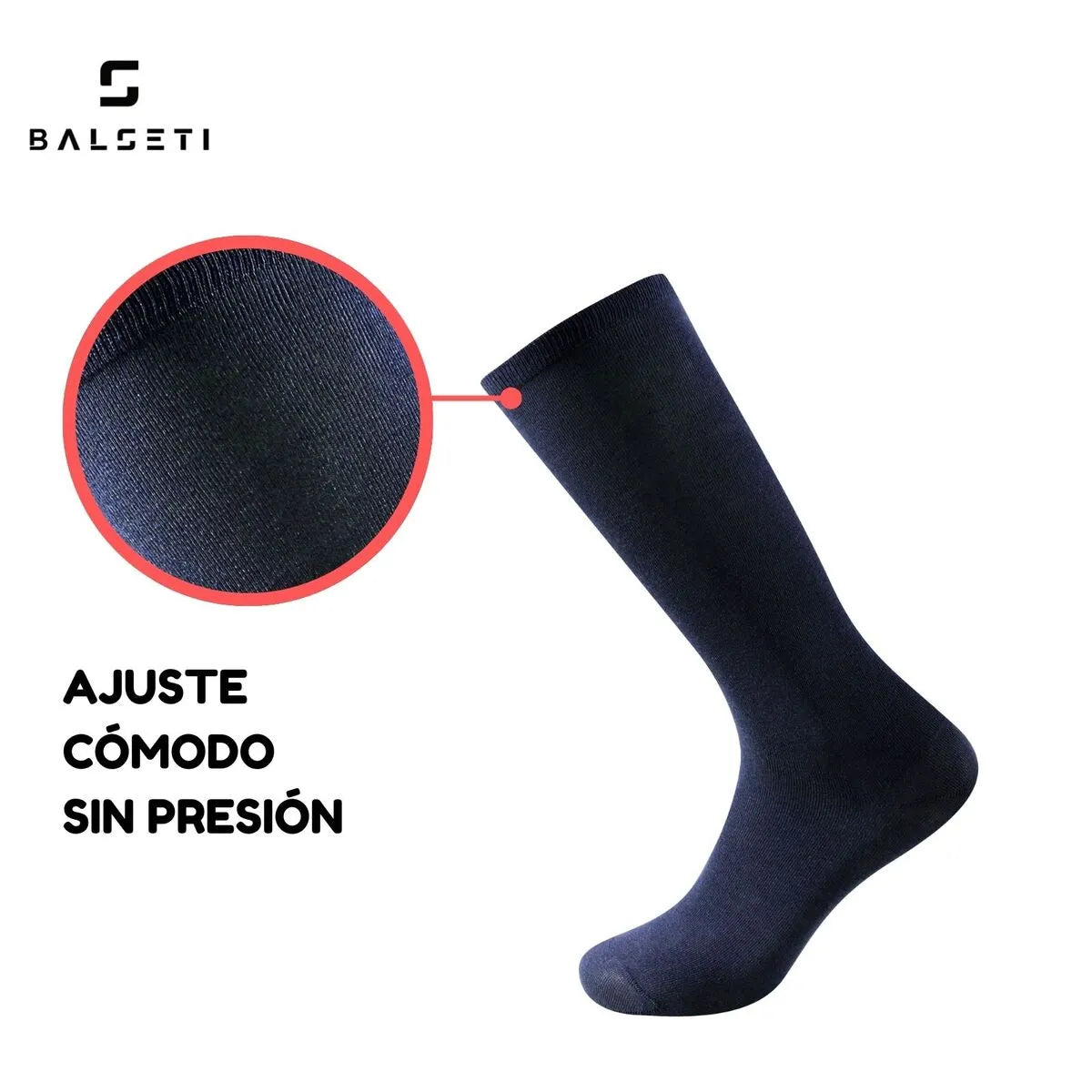 Calcetines caña alta para uniforme escolar y negocios