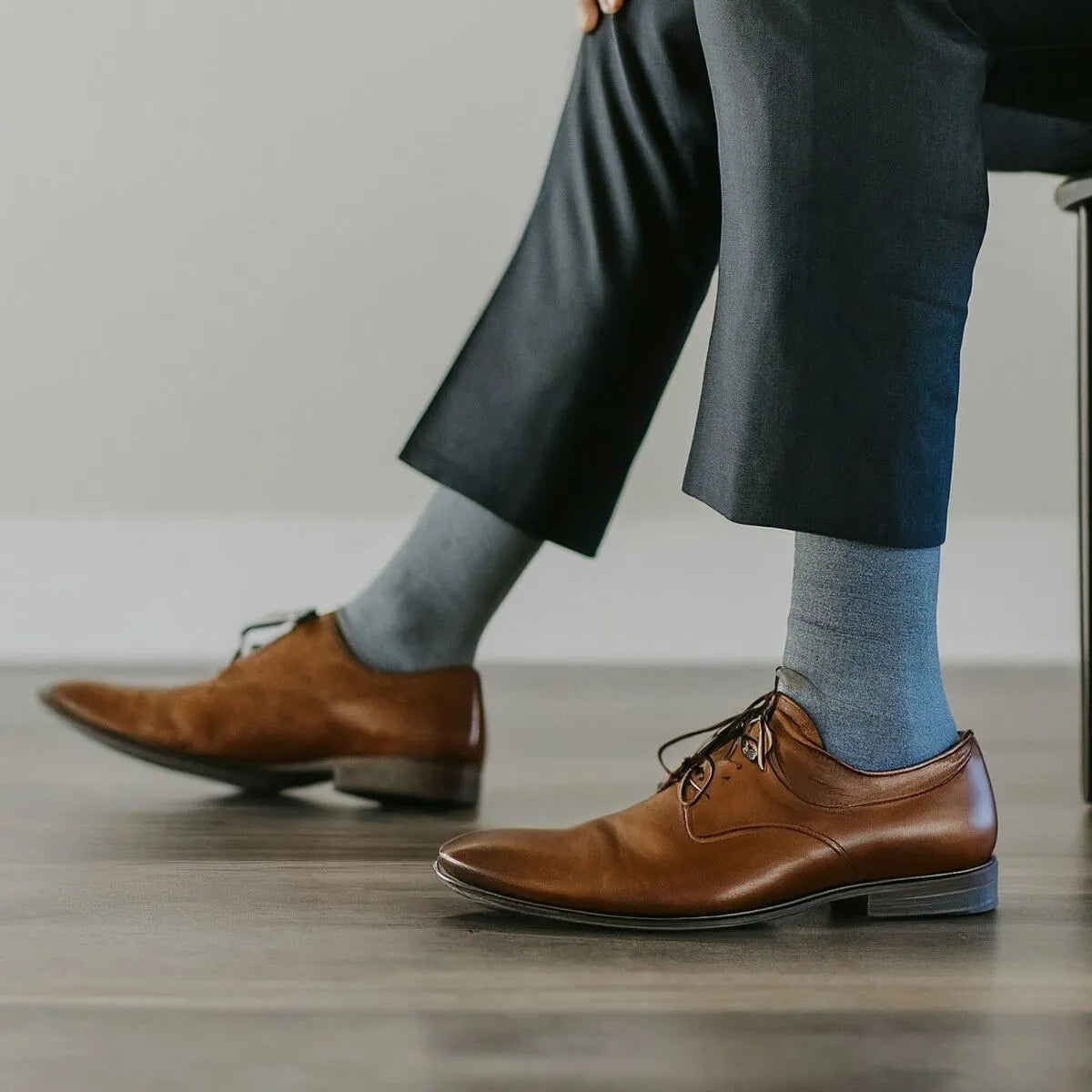 Calcetines caña alta para uniforme escolar y negocios